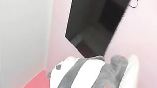 Bella trans si masturba il cazzo