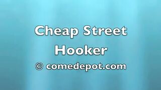 Grassa e bionda puttana al lavoro in strada