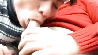 Puttanella zingara succhia il cazzo di un cliente