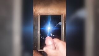 Fan sborra sul viso di amante puttana