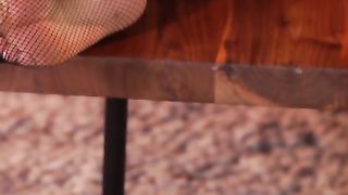 Milf bionda in lingerie