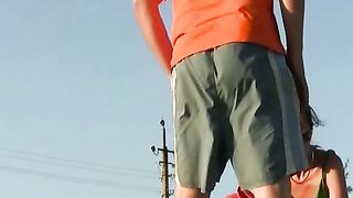 Ragazze russe amatoriali nude in pubbblico