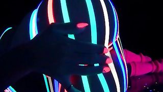 Samantha Saint in costume di Halloween