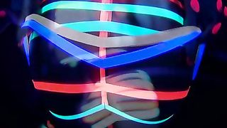 Samantha Saint in costume di Halloween