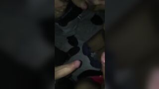 Grande troietta sbocchina tre cazzi