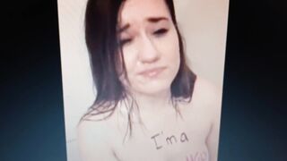 Bella brunetta umiliata