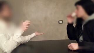 Gran pompino da bella mora italiana