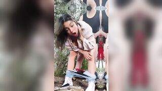 Creampie nel bosco alla mia fidanzata troia