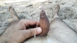 Pisciata in spiaggia