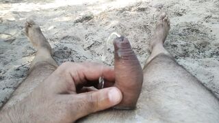 Pisciata in spiaggia