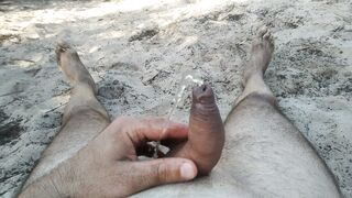 Pisciata in spiaggia