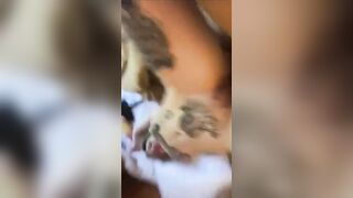 Biondina italiana viene scopata da studente marocchino arrapato