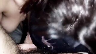 Godo a farmi succhiare il cazzo dalla mia ragazza pugliese