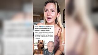 Giulia Vaneri su tiktok dopo aver scopato il prete