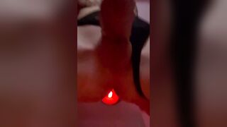 Deliziosa bionda transex si sega