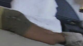 Vera puttanella bionda e cliente filmati in azione