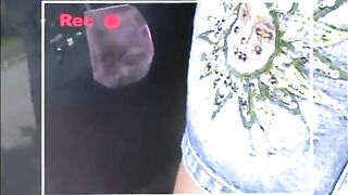 La puttanella bionda filmata ancora con il cliente