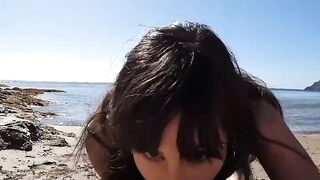 Fantastico pompino in spiaggia