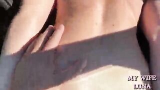 Troiona italiana inculata sul prato