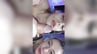 Sorelle italiane succhiano il cazzo al loro amico