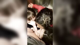 Anteprima del video: 3 ZOCCOLE SUCCHIANO UN PISELLO IN ASCENSORE