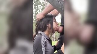 Scopata in bocca al parco