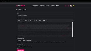 Erotika - Pubblicazione di un racconto sul sito - Tutorial 3
