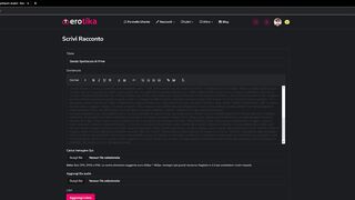 Erotika - Pubblicazione di un racconto sul sito - Tutorial 3