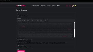 Erotika - Pubblicazione di un racconto sul sito - Tutorial 3