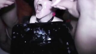 Gangbang al night club per la moglie italiana