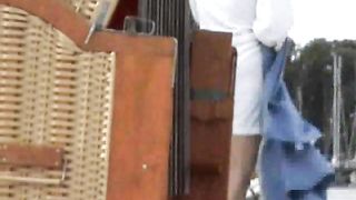 Video spy cam da una spiaggia per nudisti