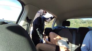 Scambio di succo in auto