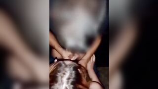 Pompino con cubista davanti alla mia auto