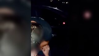 Pompino con cubista davanti alla mia auto