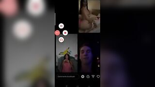 Ragazzo italiano fa un live con Bibi Santi e Debora