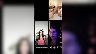 Ragazzo italiano fa un live con Bibi Santi e Debora