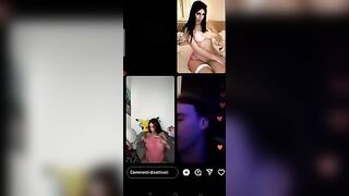 Ragazzo italiano fa un live con Bibi Santi e Debora
