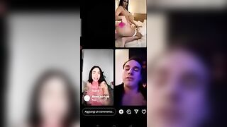 Ragazzo italiano fa un live con Bibi Santi e Debora