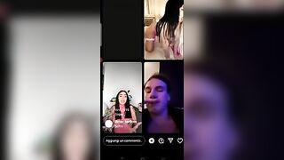 Ragazzo italiano fa un live con Bibi Santi e Debora