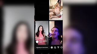 Ragazzo italiano fa un live con Bibi Santi e Debora