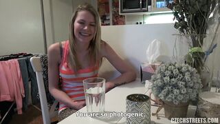 Czech Streets 104: Martina the Snapchat girl