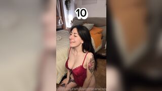 Fidanzata Italiana attende gli schizzi di sborra