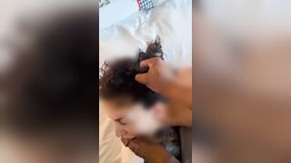 CAZZO NERO nella bocca di moglie cuckold