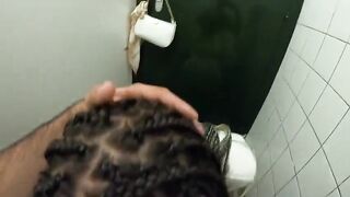 Pompino con ingoio in pizzeria