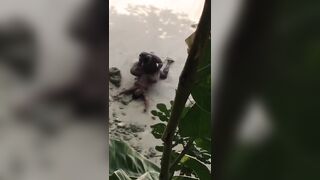 Negro filmato mentre scopa la sua donna