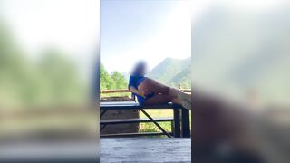 Porca salernitana si masturba outdoor