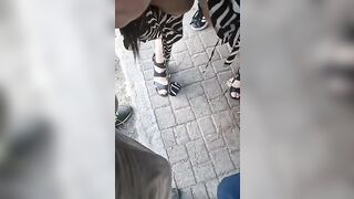 Mia moglie maialona si diverte con 3 uccelli