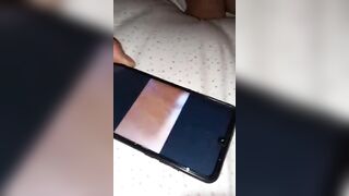 Tradimento su whatstapp con il bull