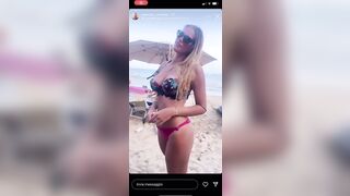Manuelina video hot in spiaggia e magnifico culo