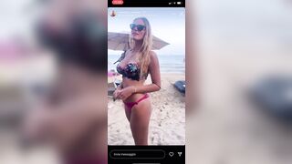Manuelina video hot in spiaggia e magnifico culo